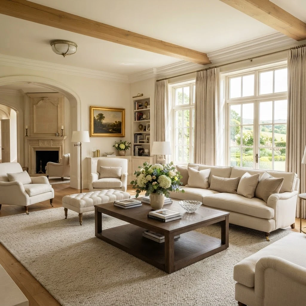 A comfortable, light-filled home interior